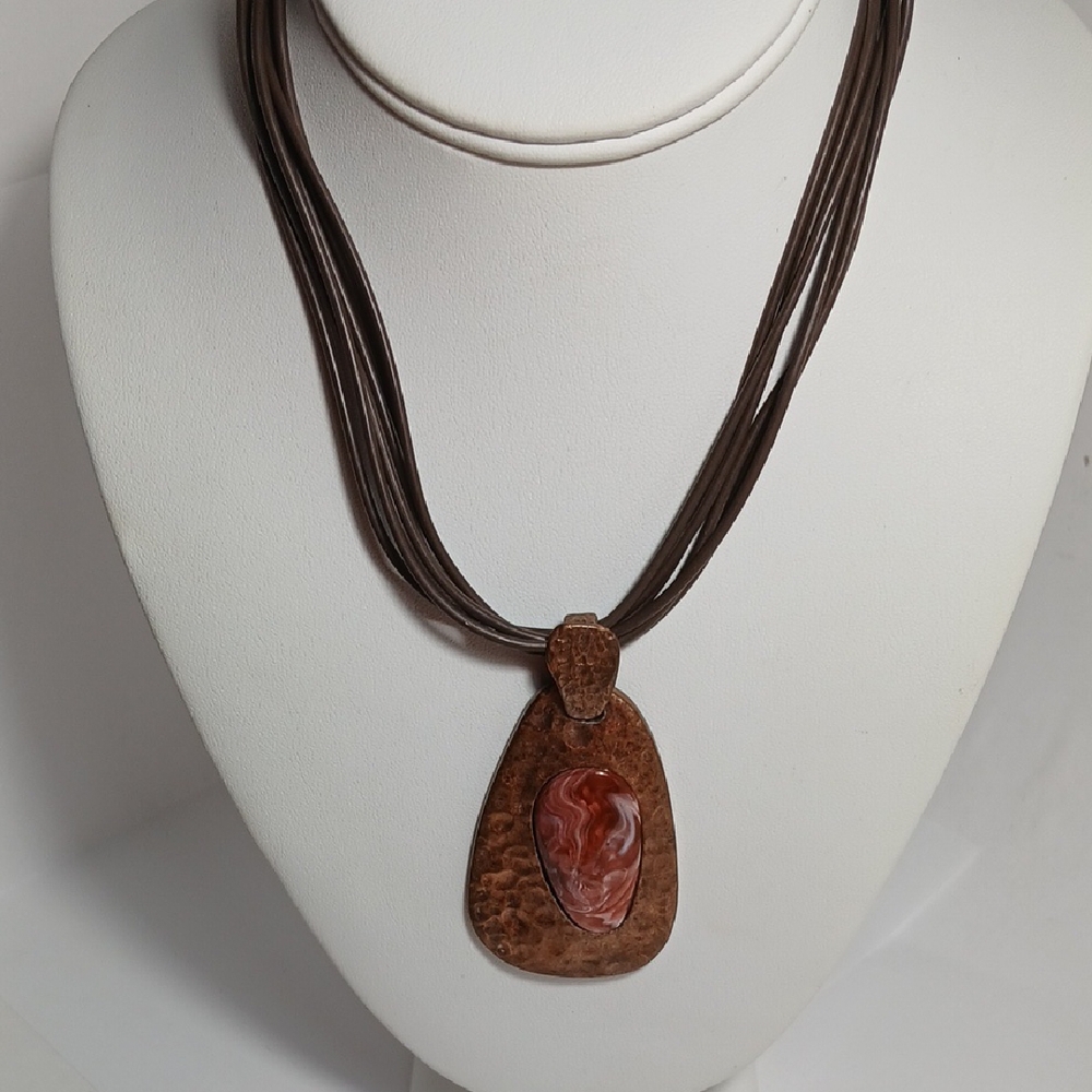 Brown Pendant Necklace